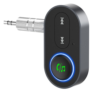 Adaptor Bluetooth 5.0, Receiver Audio cu Port AUX 3.5 mm, Portabil, Compatibil cu Orice Device, pentru Masina, Sistem Audio, Boxe, Negru