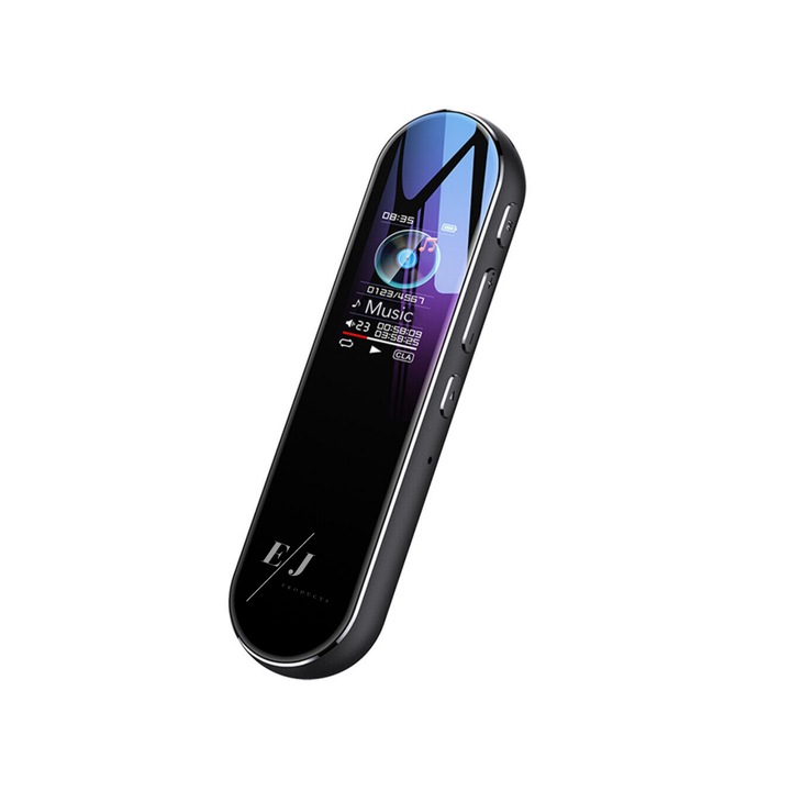 Цифров стерео рекордер с гласова активация, EJ Products, Q53, 32 GB, шумопотискане, вграден високоговорител, автономност 16 часа, MP3 плейър