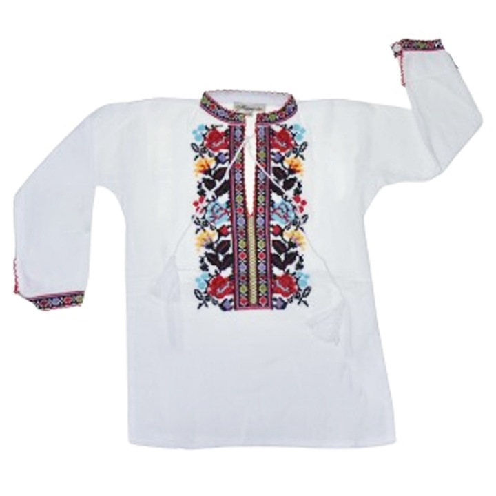 Тениска с дълъг ръкав за момче Mini Junior MRI-26, бяла 103165