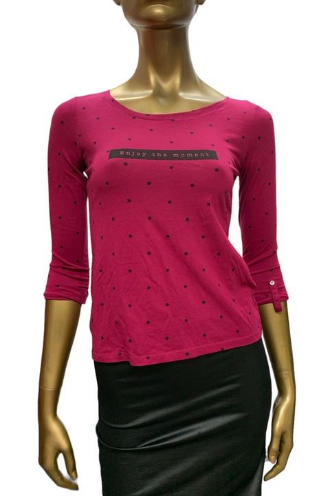 Bluza de dama, SPRINGFIELD, Bumbac, Marime XS, Roz inchis