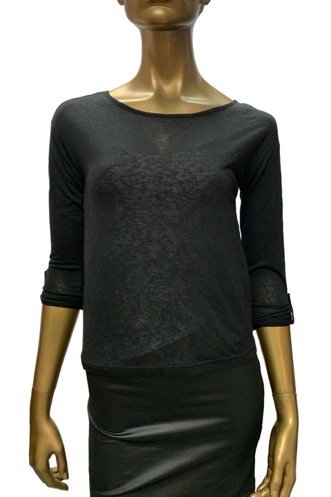 Bluza pentru femei, SPRINGFIELD, Vascoza, maneca lunga, Negru, XS