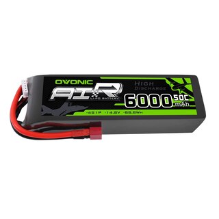 DXF Batteria Lipo 4S 14,8V 5200 MAh 80C Con Connettore EC5 – Per Auto RC 1/8 E 1/10, Compatibile Losi