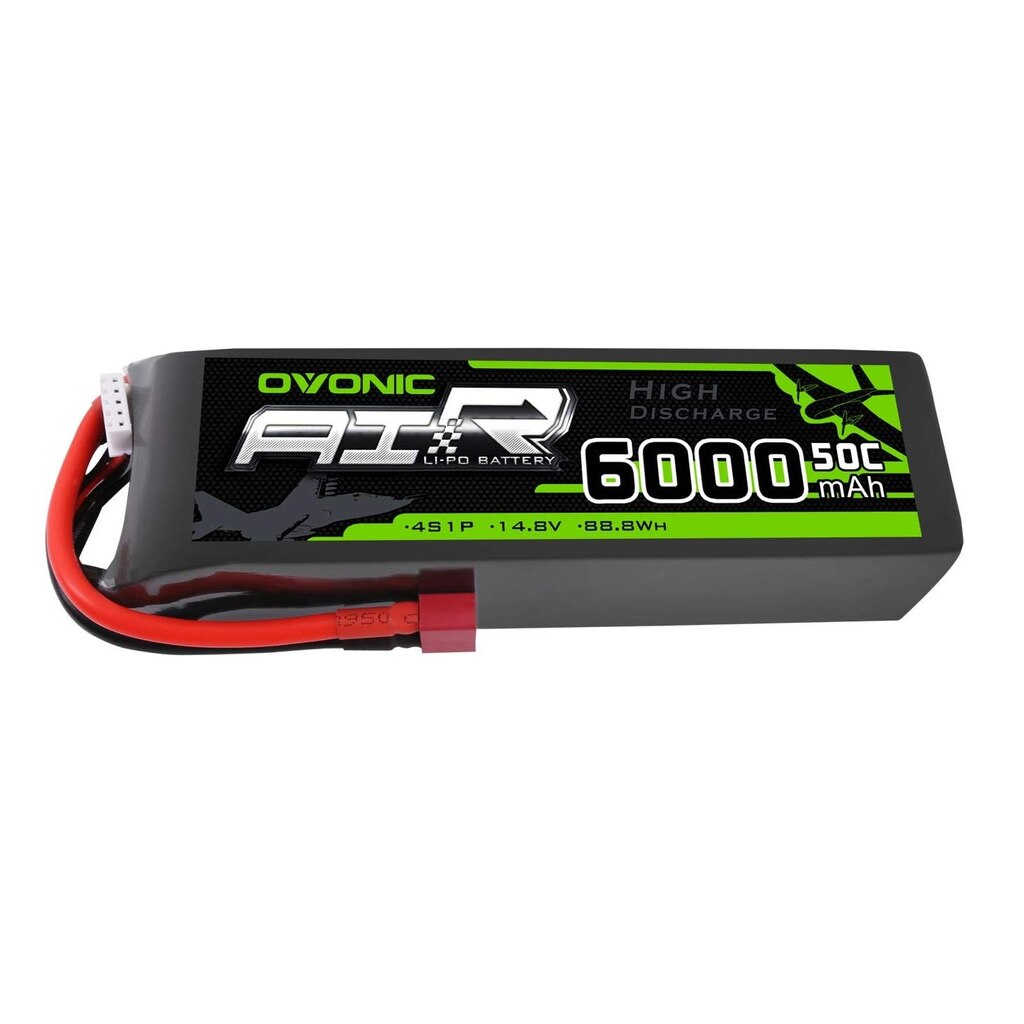 DXF Batteria Lipo 4S 14,8V 5200 MAh 80C Con Connettore EC5 – Per Auto RC 1/8 E 1/10, Compatibile Losi