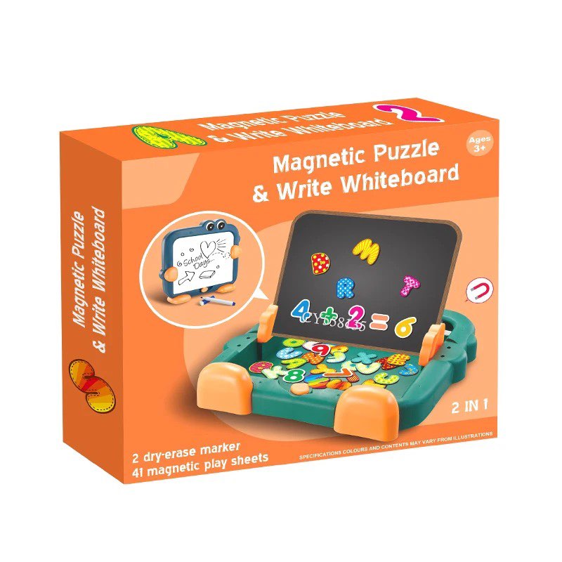Set Educativ 2 In 1 Cu 41 Piese Litere Si Cifre Magnetice Tablita set-educativ-2-in-1-cu-41-piese-litere-si-cifre-magnetice-tablita