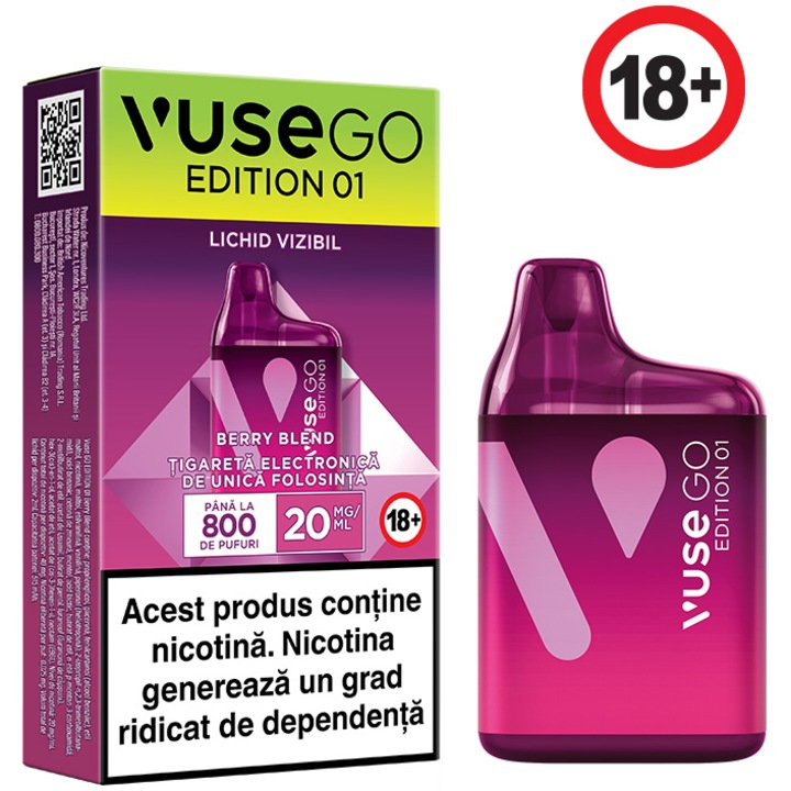 vuse go 800 berry blend Tigara electronica Vuse GO BOX 800 Berry Blend 20mg/ml