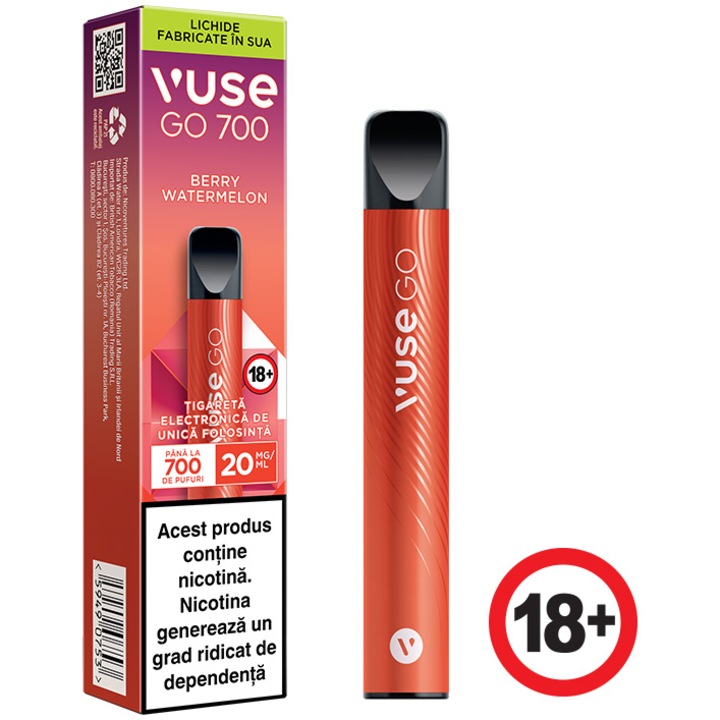 Tigara electronica Vuse GO 700 Berry Watermelon 20mg/ml