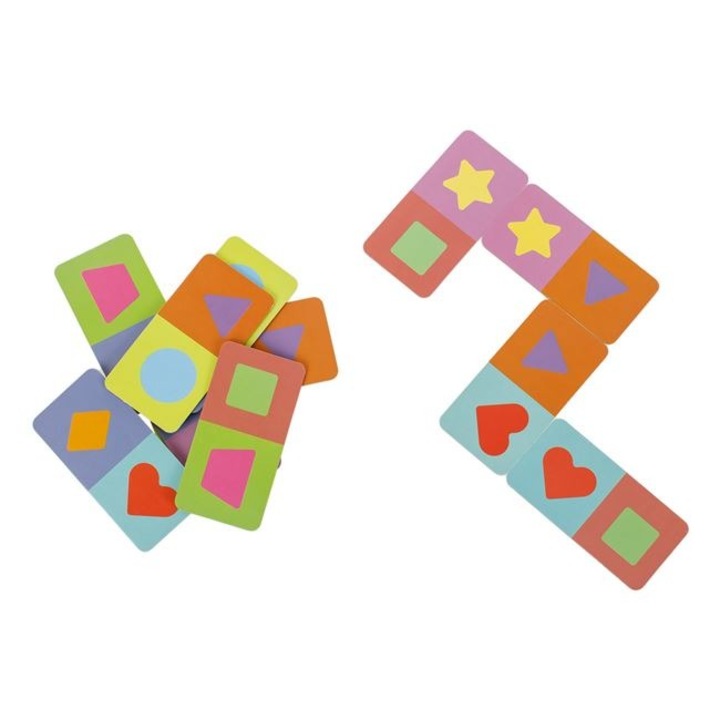 Настолна игра, Домино с карти с животни и фигури Shopiens, 28 части