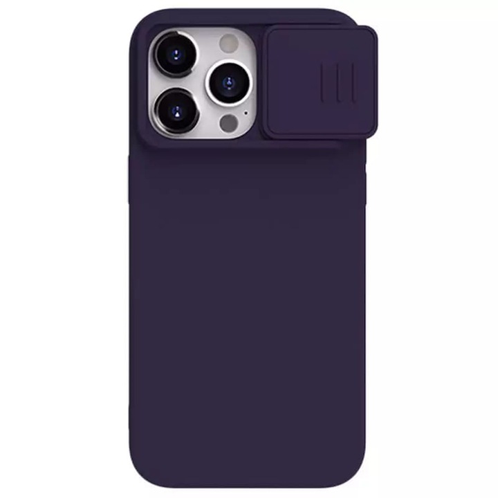 Кейс за iPhone 15 Pro Max Nillkin CamShield Silky MagSafe, лилав
