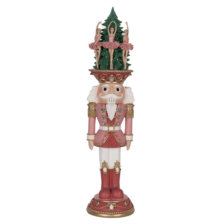 Figurina Spargatorul de Nuci polirasina cu leduri 16x15x62 cm