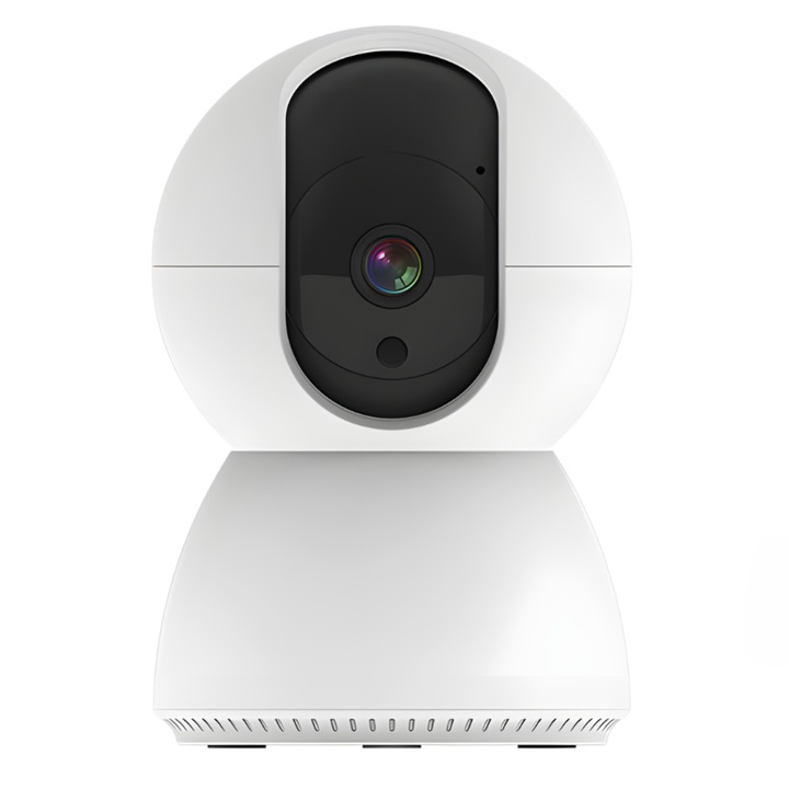 Вътрешна камера за наблюдение, IMODIX, Резолюция на запис на видео 3MP, Използва се като бебефон, Бял