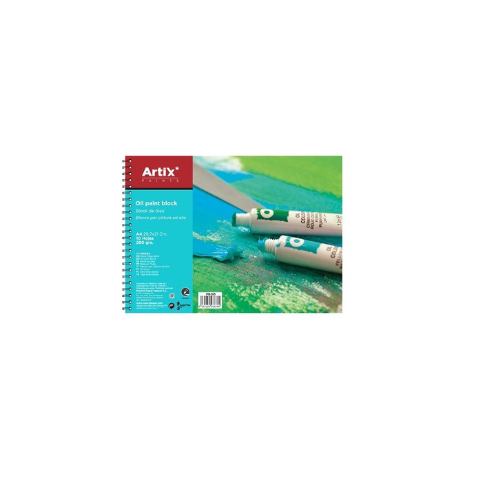 Bloc de desen pentru pictura in ulei A4, 10 foi