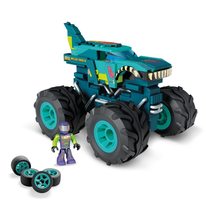 Конструктор Mega Bloks - Hot Wheels Monster Truck, Mega Wrex, 187 части