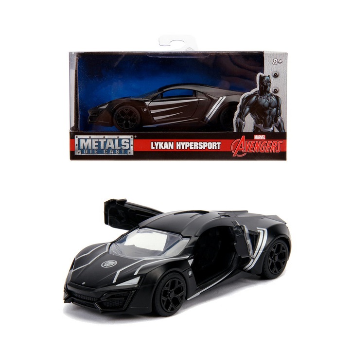 Masinuta diecast Jada Toys - Black Panther Lykan Hypersport 1:32