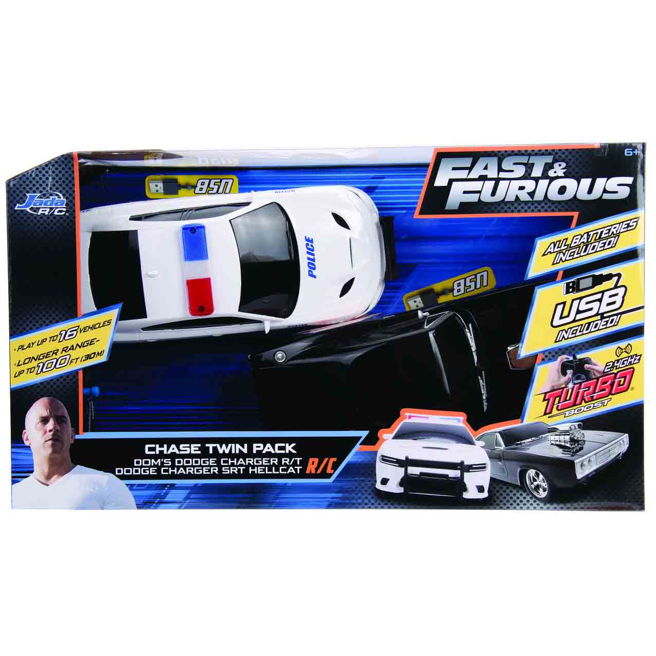 Set 2 Masinute Jada Toys RC - Fast And Furious, Toyota Supra & Dodge ...