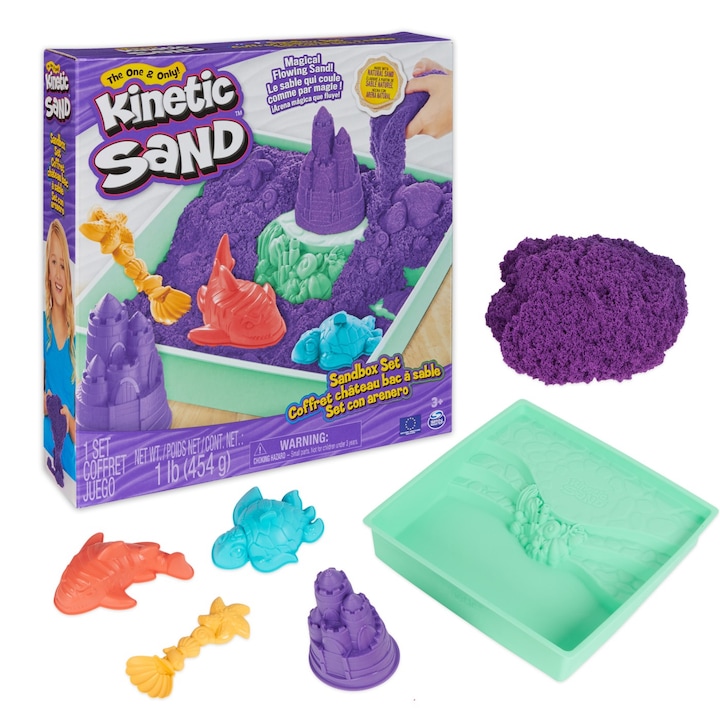 Set Kinetic Sand - Nisip Kinetic, Set Complet, mov
