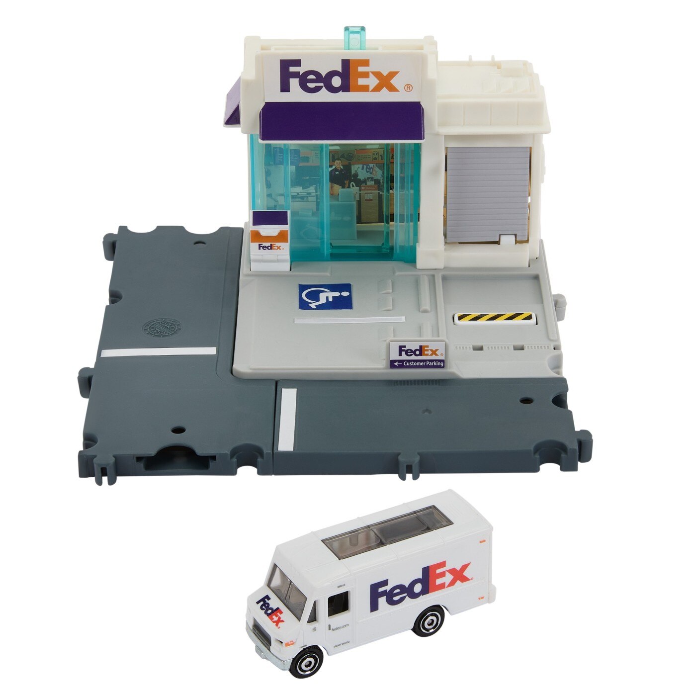 Set de joaca Matchbox - Action Drivers, Centrul de colete Fedex