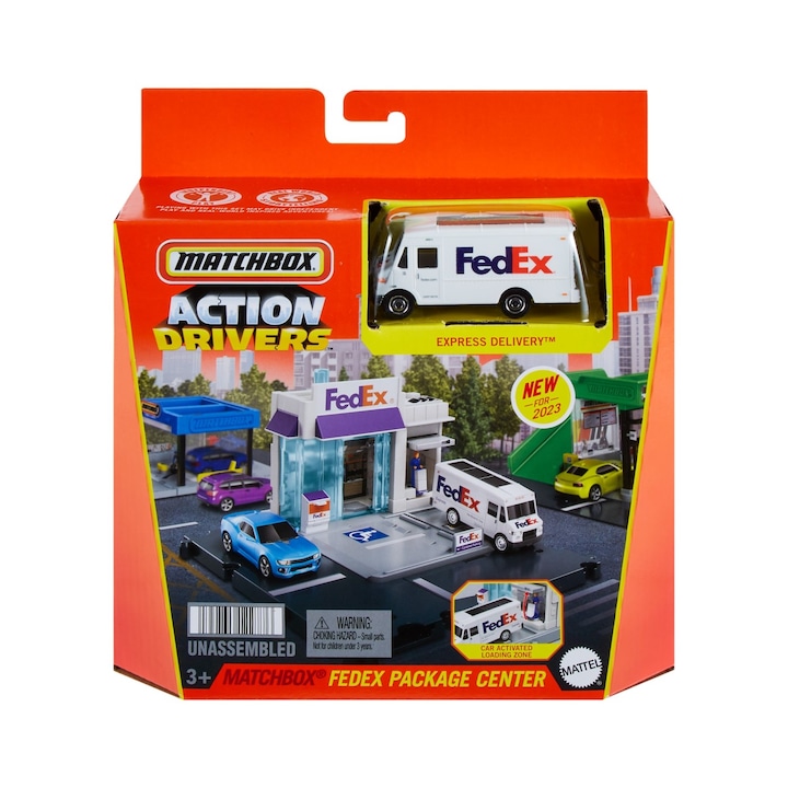Комплект за игра Matchbox - Action Drivers, Fedex Parcel Center