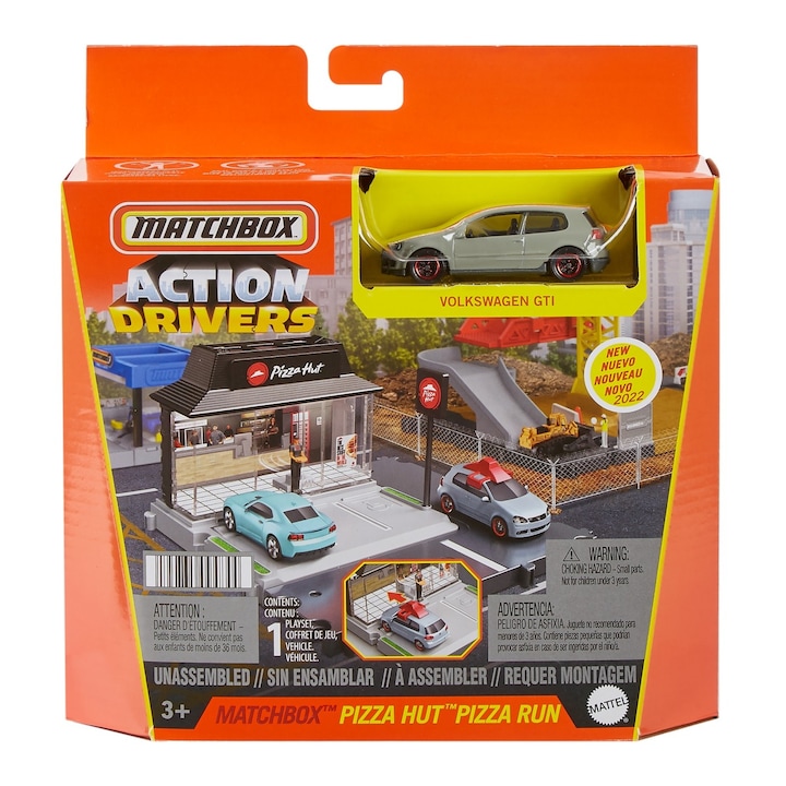 Комплект за игра Matchbox - Action Drivers, Pizza Hut