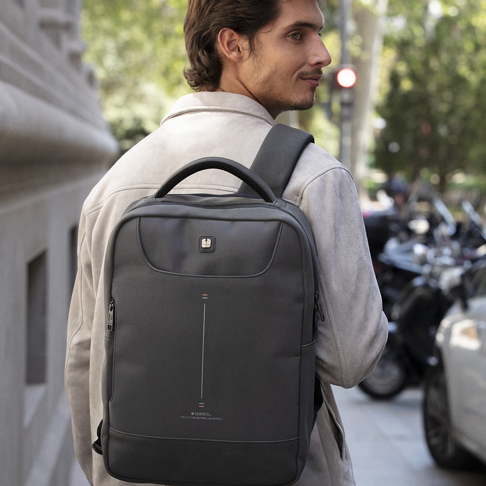 Rucsac business, Gabol, Reflect, Pentru laptop, 15 "6", gri