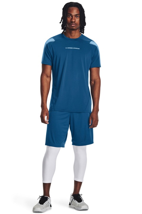 Under Armour, Фитнес бермуди с Tech™, Бял/Син
