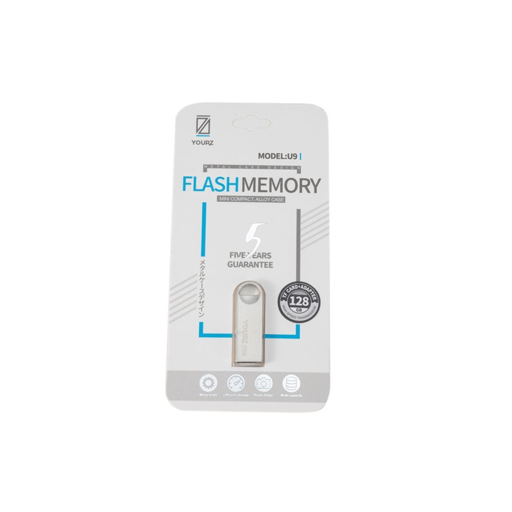USB Flash memória, YOURZ-U9, 128GB, USB 3.0, Bottle