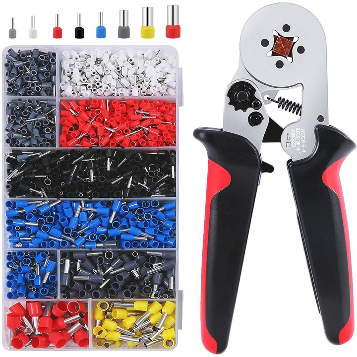 Jormftte krimpelő készlet, 0,25-10 mm², többszínű, 1200 db