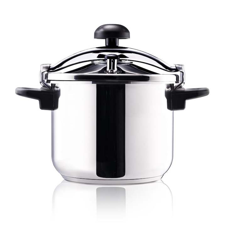 Oala sub presiune, Taurus, Inox, 8l, Argintiu