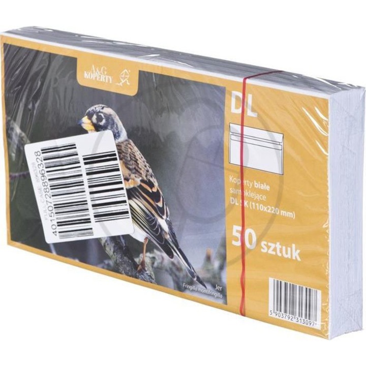 Set plicuri de birou autoadeziv, NC, Alb