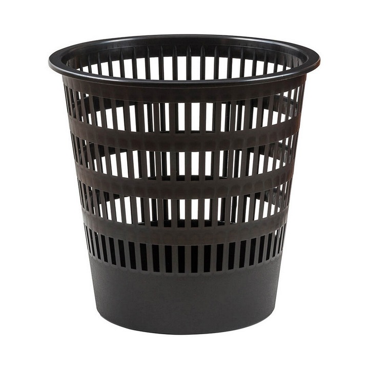 Cos de gunoi Donau, 16l, 315x310mm, negru, fara capac