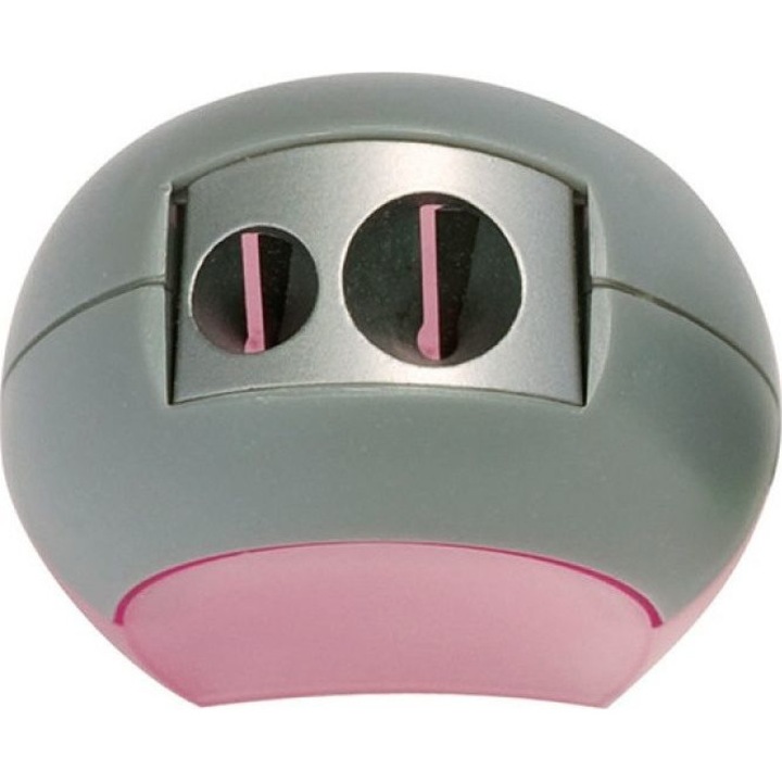 Ascutitoare dubla cu recipient, Q-Connect, Gri