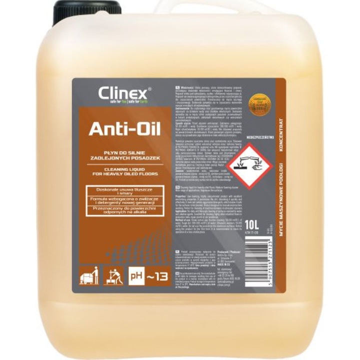 Solutie pentru pardoseli, Clinex, Anti-Oil, 10 l