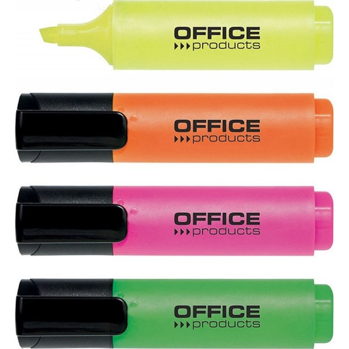 Set 4 markere OFFICE PRODUCTS, Varf ascutit, 2-5 mm, Multicolor