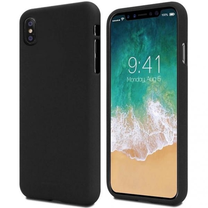 Carcasa Mercury Soft compatibila cu iPhone 15 Plus, Negru