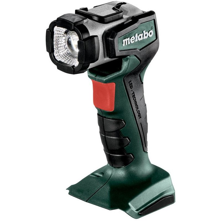 Lanterna reincarcabila de lucru, Metabo, LED, 14.4-18V, 280 lm, Verde/Negru