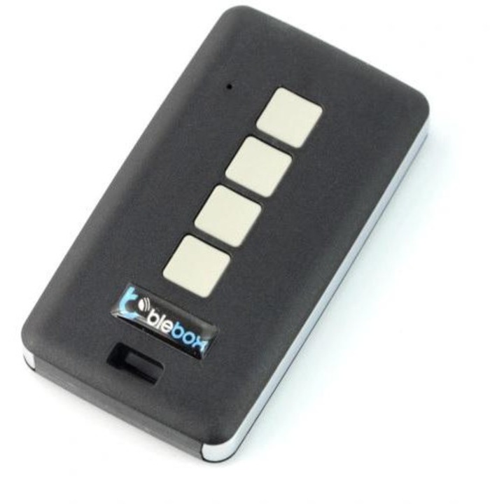 Telecomanda pentru controlerele BleBox uremotePRO, 4 butoane, negru, 72x39x13mm