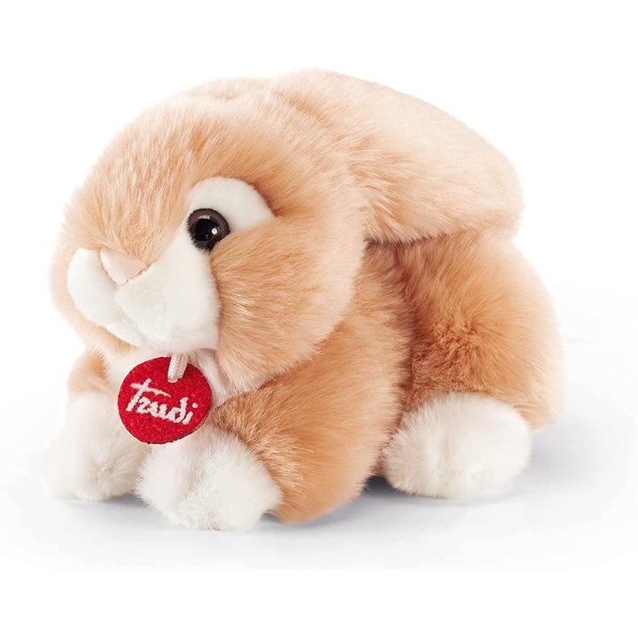 Iepuras Jeremy, Trudi, Plus, 15 x 18 x 16 cm, Alb/Maro