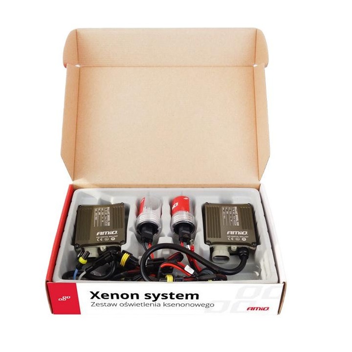 Kit Xenon Auto, AMIO, 150lm, 55W, 6000k, Alb