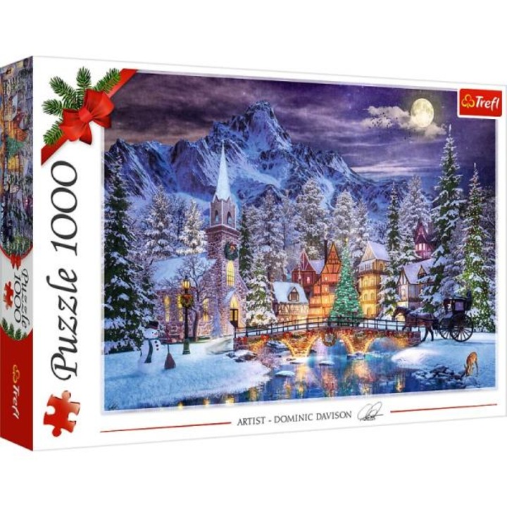 Puzzle Atmosfera de Craciun, Trefl, 1000 piese
