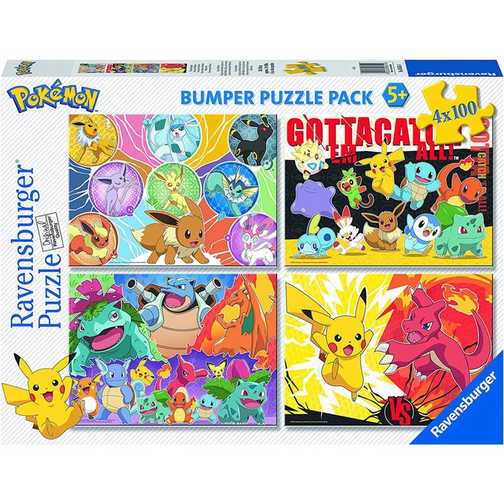 Ravensburger 4 x 100 db-os puzzle - Pokemon (05651)