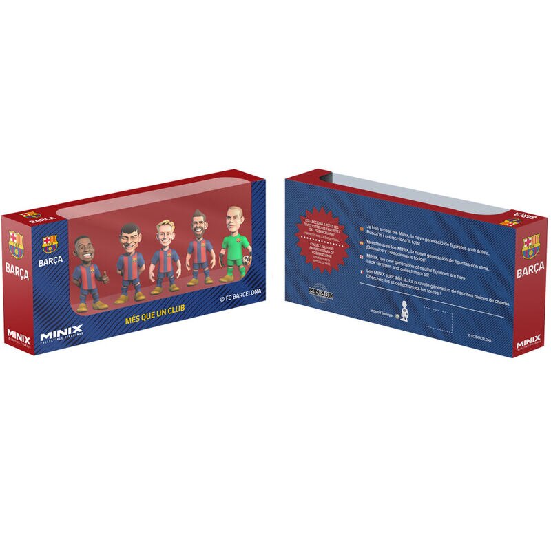 Set 5 figurine FC Barcelona, Minix, 7 cm, Multicolor - eMAG.ro