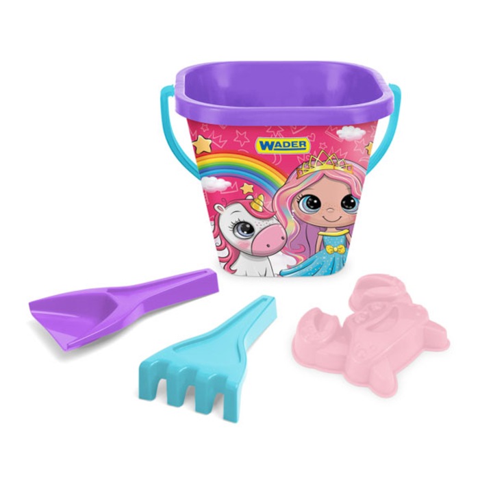 Комплект от 4 играчки за пясък, Wader, Многоцветен