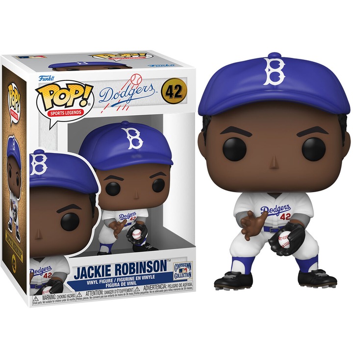 Figurina Funko Pop, 42 Dodgers Jackie Robinson, Multicolor