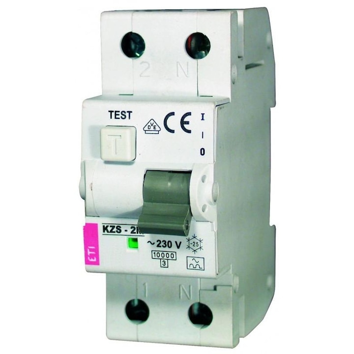 Електрически предпазител, ETI Polam, 2P, 32A, C 0.03A, AC, IP20, 230V