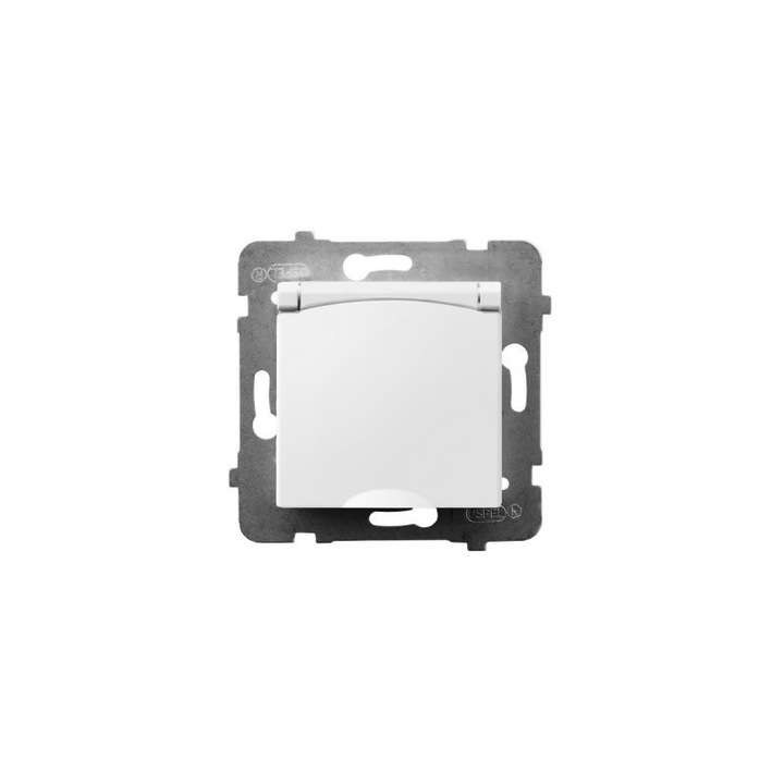 Priza rezistenta la stropire, OSPEL, IP44, Gri