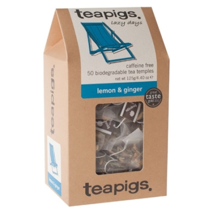 Gyógytea, Teapigs, Citromos gyömbér, 50 piramis, 125 g