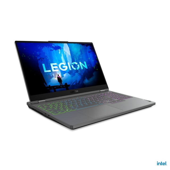 Laptop Legion 5, Lenovo, i7-12700H, 15.6", 165 Hz, 16 GB, DDR5, SSD512, GeForce RTX 3070, Gri