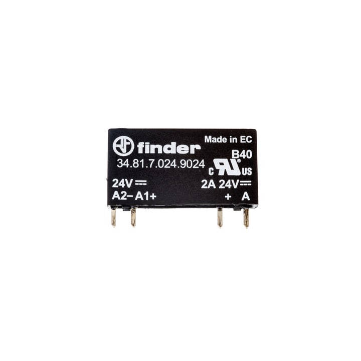 Releu semiconductor, Finder, 16-30V DC, Negru