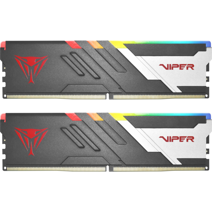 Patriot 32GB / 6800 Viper Venom RGB DDR5 RAM KIT (2x16GB) (PVVR532G680C34K)