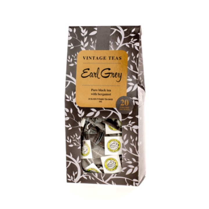 Ceai negru, Vintage Teas, Earl Grey, 20 pliculete