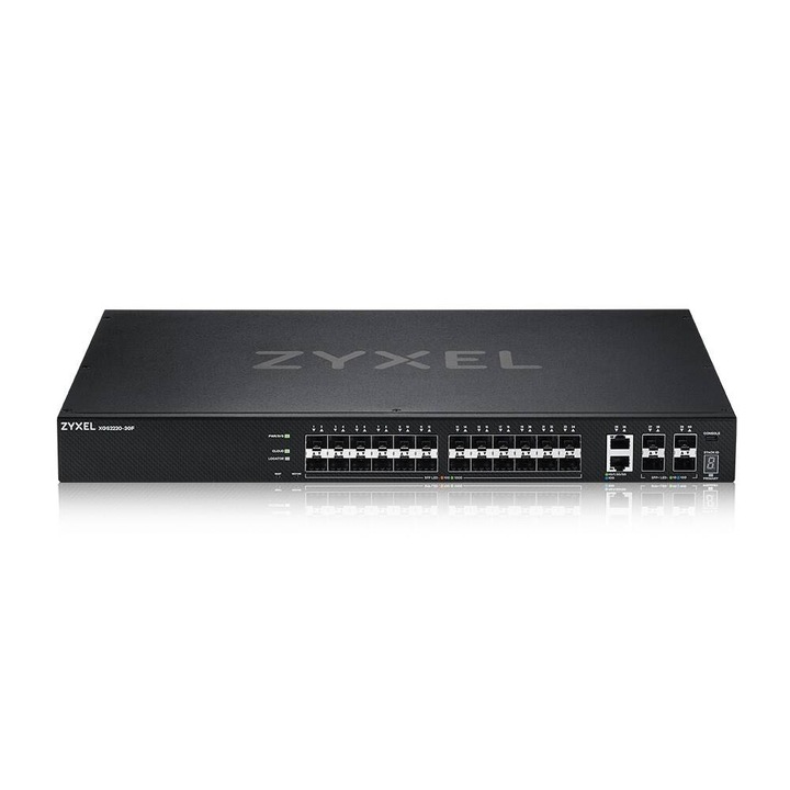 Zyxel XGS2220-30F Vezérelt L3 Fekete (XGS2220-30F-EU0101F)